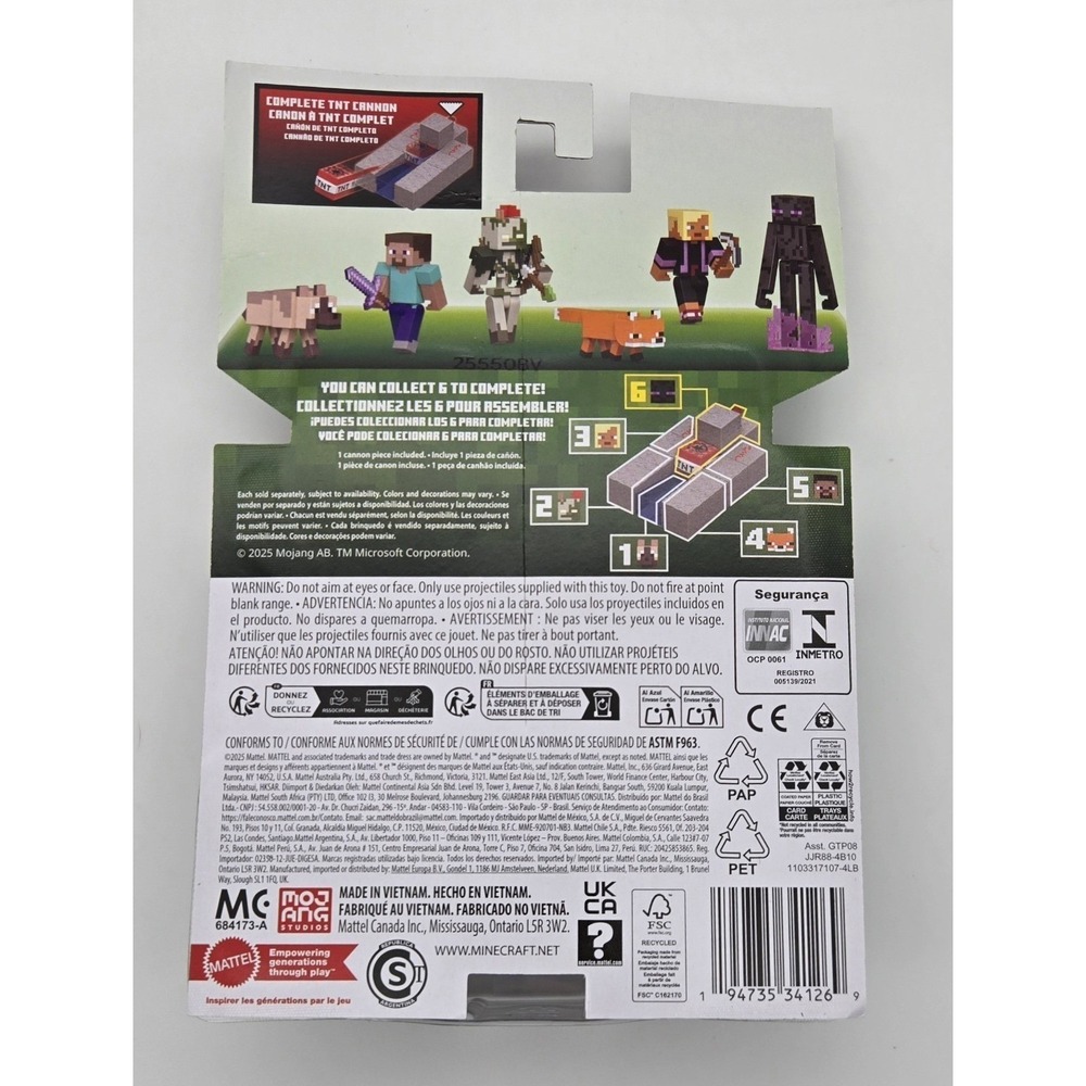 Minecraft Creature & Mob Figures Lot 4 3.5" Mojang‎ New Redstone Variants - Picture 4 of 9